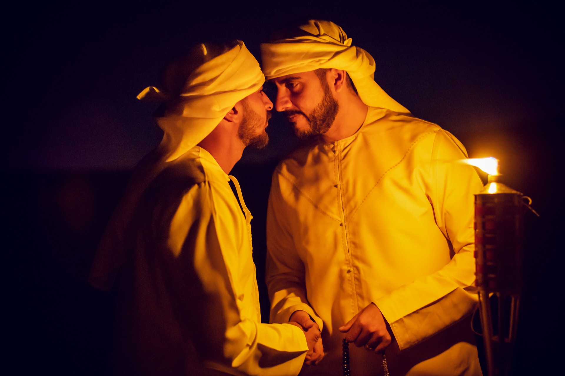 Arab's Customary Greeting