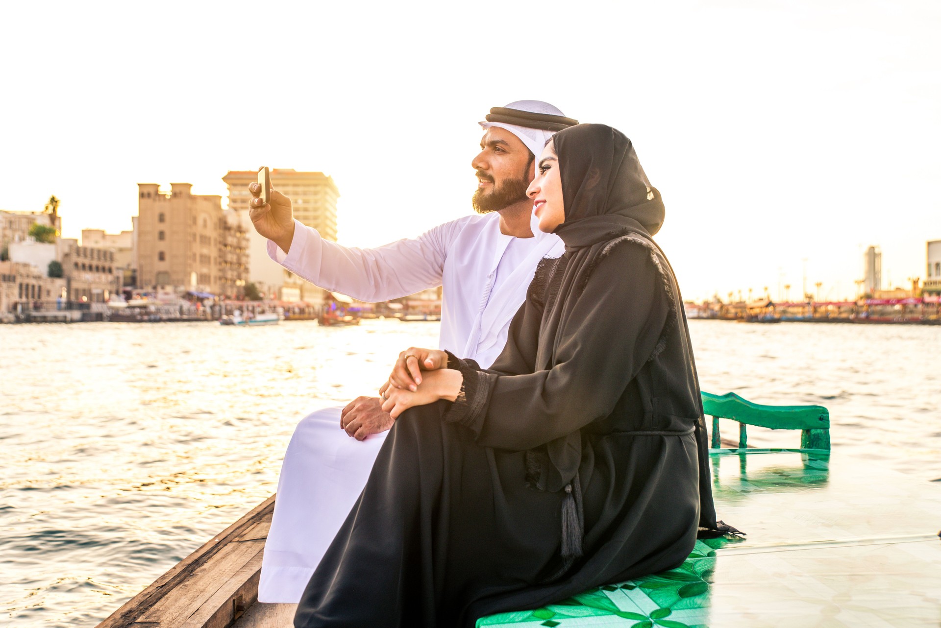 Arabian couple dating in Dubai